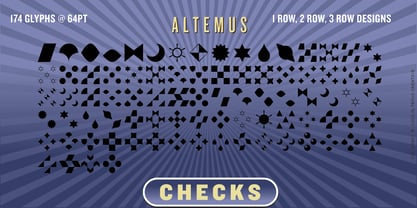 Altemus Checks Font Poster 2