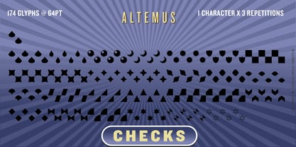 Altemus Checks Font Poster 3