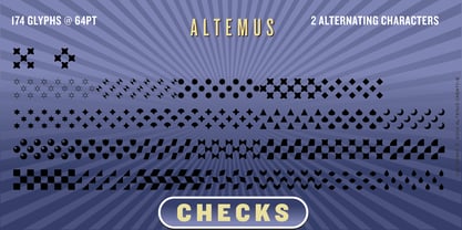 Altemus Checks Font Poster 4
