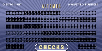 Altemus Checks Font Poster 5