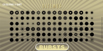 Altemus Bursts Font Poster 1