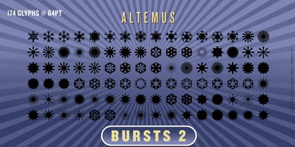 Altemus Bursts Font Poster 4