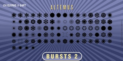 Altemus Bursts Font Poster 5