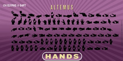 Altemus Hands Font Poster 2
