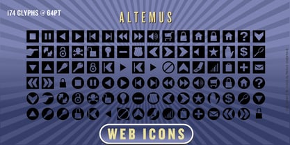 Altemus Web Icons Fuente Póster 1