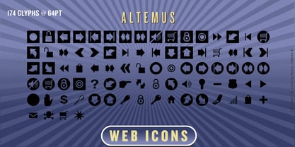 Altemus Web Icons Font Poster 2