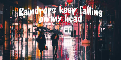 Under My Umbrella Font Poster 4