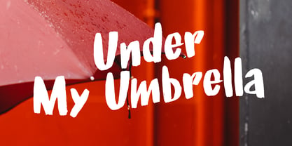 Under My Umbrella Font Poster 6