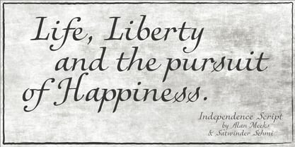 Independence Script Font Poster 4