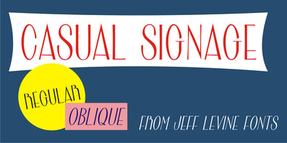 Casual Signage JNL Font Poster 1