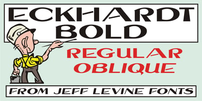 Eckhardt Bold JNL Font Poster 1