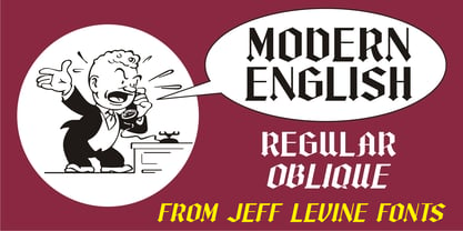 Modern English JNL Fuente Póster 1