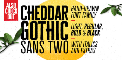 Cheddar Gothic Font Poster 4