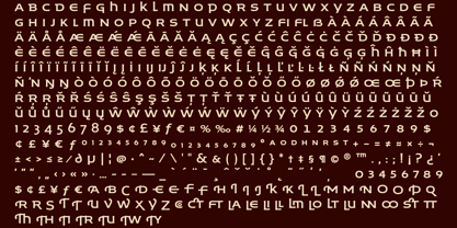 Husk Font Poster 5