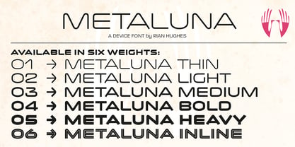 Metaluna Font Poster 5