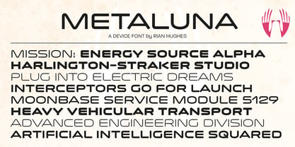Metaluna Font Poster 3