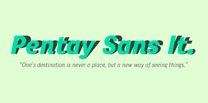 Pentay Sans Font Poster 5
