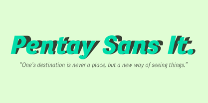 Pentay Sans Fuente Póster 5