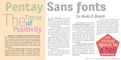 Pentay Sans Font Poster 3