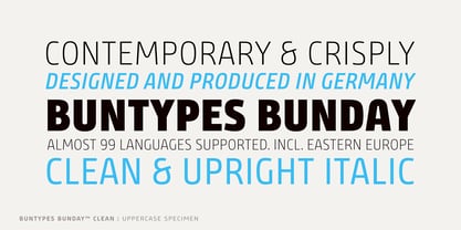 Bunday Clean Font Poster 21