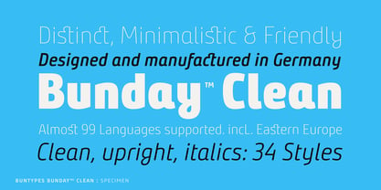 Bunday Clean Font Poster 17