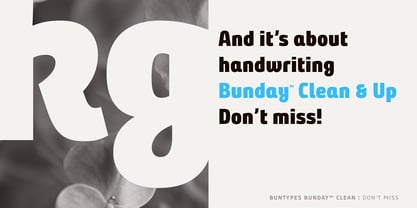 Bunday Clean Font Poster 15