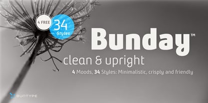 Bunday Clean Font Poster 1