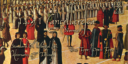 1491 Cancellaresca Font Poster 1