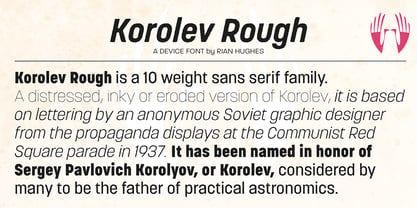 Korolev Rough Fuente Póster 6