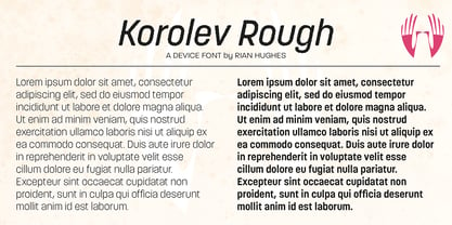 Korolev Rough Fuente Póster 11