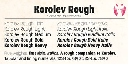 Korolev Rough Font Poster 10