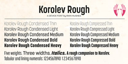 Korolev Rough Font Poster 8