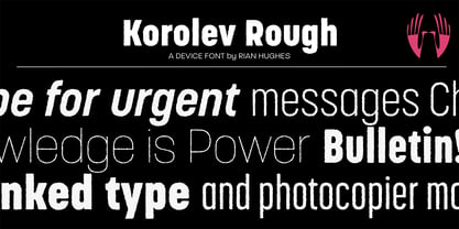 Korolev Rough Font Poster 1