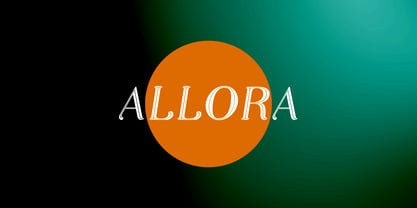 Allora Font Poster 1