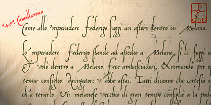 1491 Cancellaresca Font Poster 2
