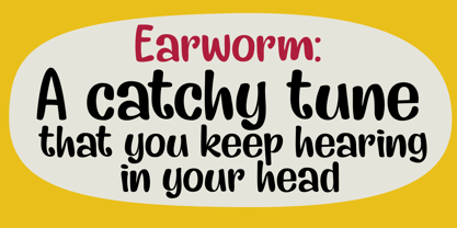Earworm Font Poster 2