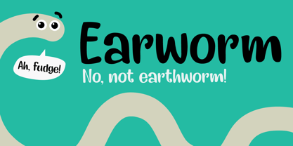 Earworm Font Poster 6