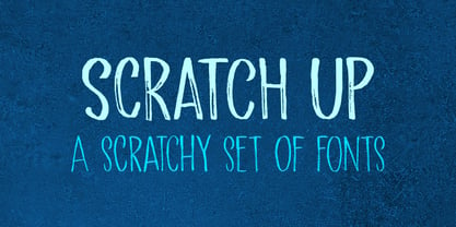 Scratch Up Font Poster 5
