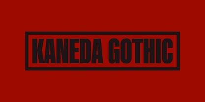 Kaneda Gothic Font Poster 10