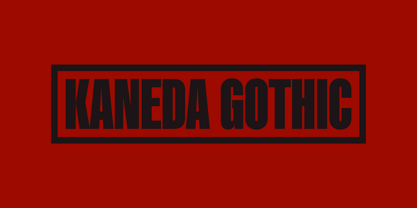 Kaneda Gothic Fuente Póster 10