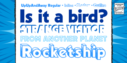 Up Up And Away Font Poster 2