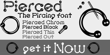 Pierced Font Poster 3