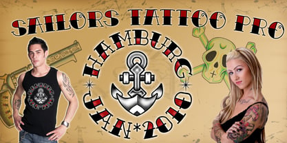Sailors Tattoo Pro Font Poster 3