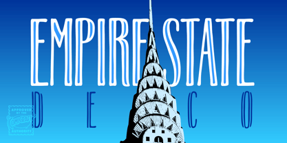 Empire State Deco Font Poster 1