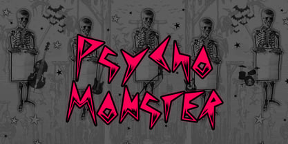 Psychomonster Font Poster 1