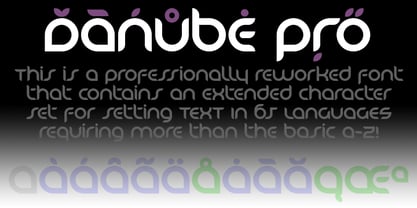 Danube Pro Font Poster 4