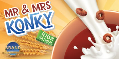 Mr & Mrs Konky Font Poster 1
