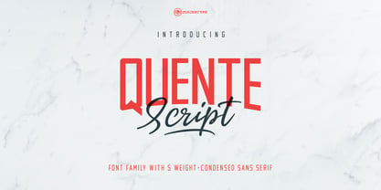 Quente Font Poster 1