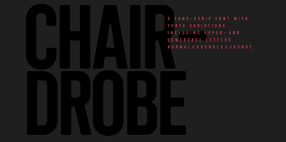 Chairdrobe Font Poster 2