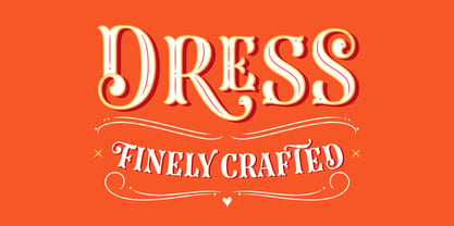 Dress Font Poster 1